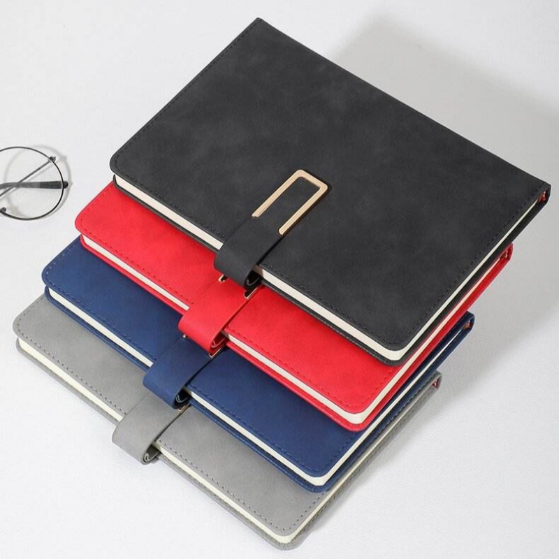 Leather Work Notepad - Caderno de couro vintage a5, capa