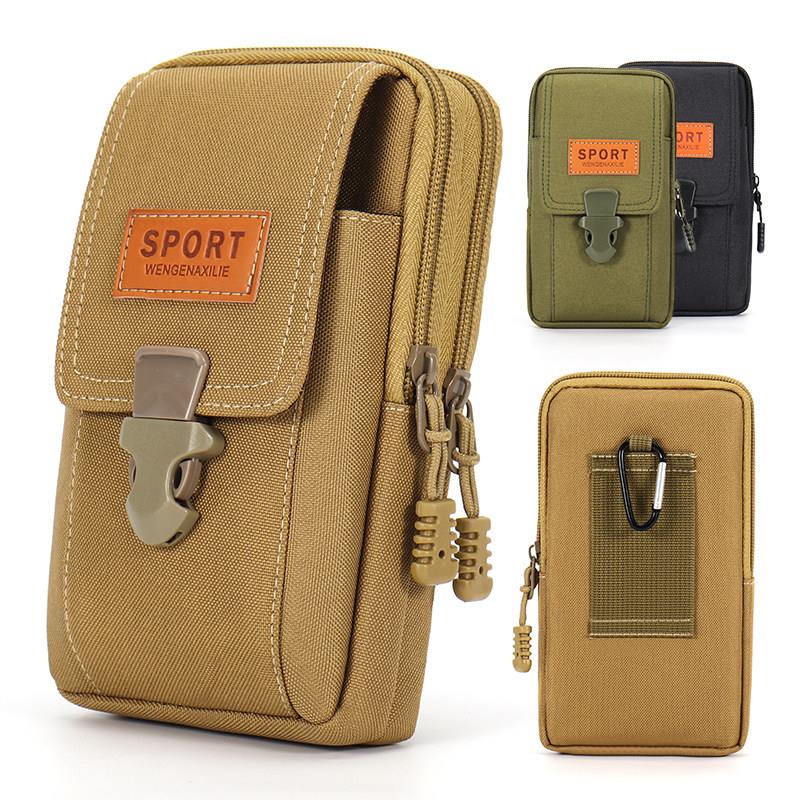 Leather Work Bag Mens - Bolsa de Cintura Multifuncional para Celular