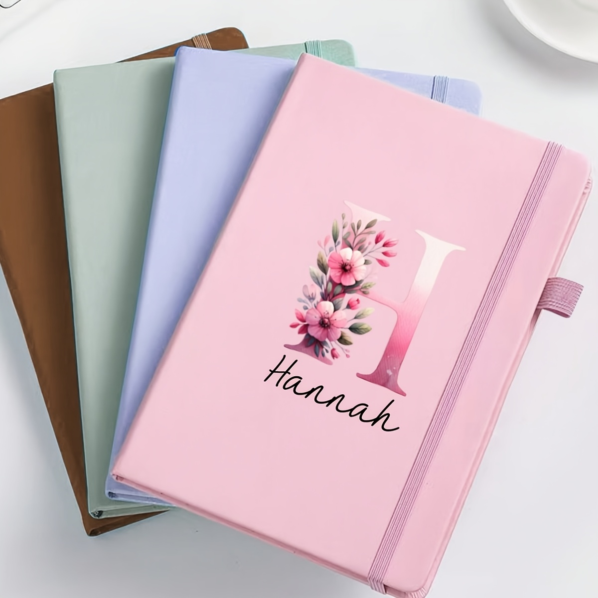 Leather Work Notepad - Caderno de Couro Personalizado com Nome,