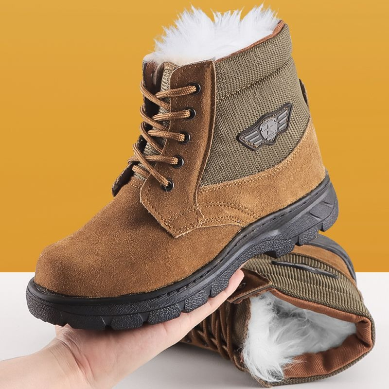 Leatherwork Boots - Botas de Neve Masculinas de Inverno