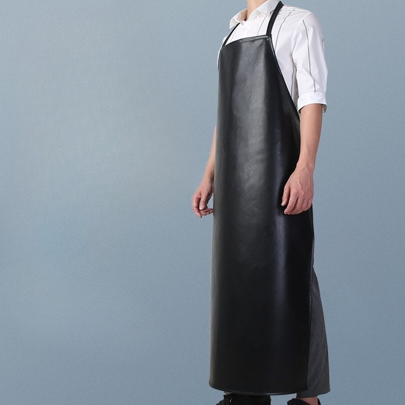 Leatherwork Apron - Avental de couro macio preto, resistente