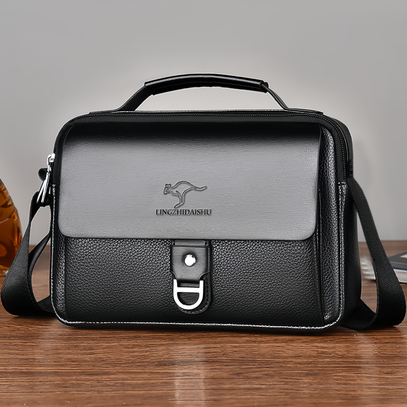 Leather Work Bag Mens - Bolsa de Negócios Durável e Resistente