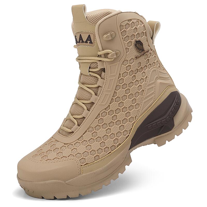 Leatherwork Boots - Botas masculinas de couro de cano