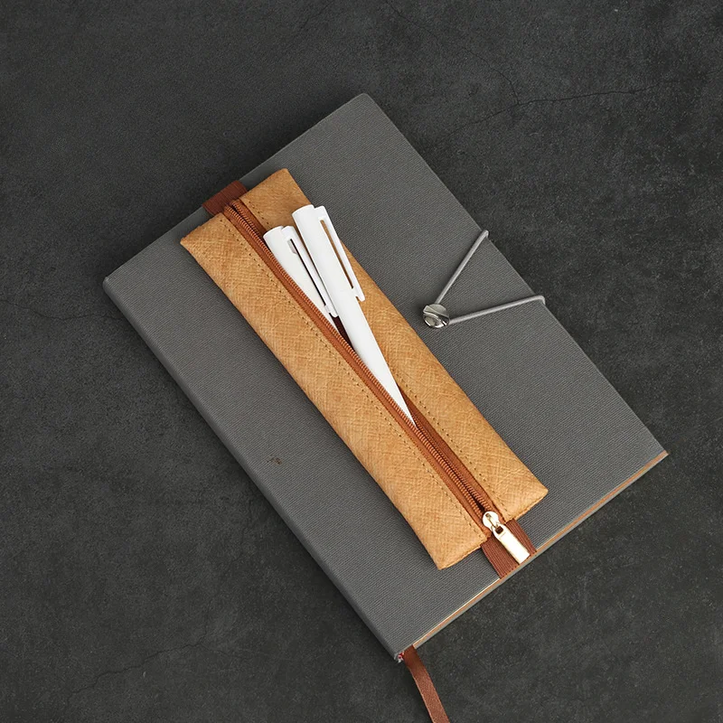 Leather Work Notepad - 1 pçs suporte de caneta de
