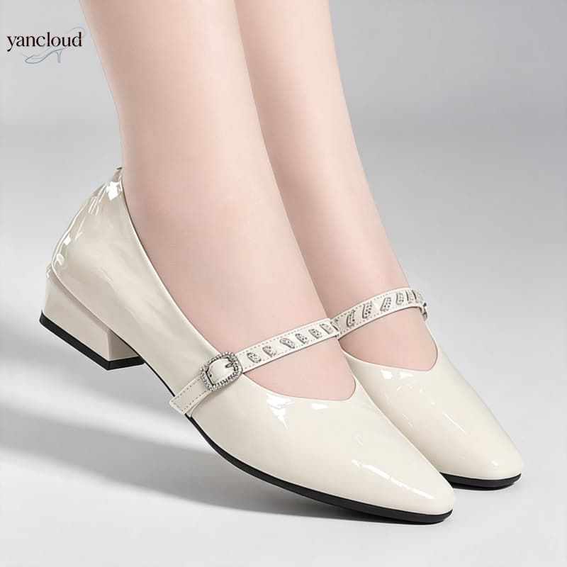 Leather Work Flats Women - Sapatos Femininos de Couro Genuíno, Respiráveis
