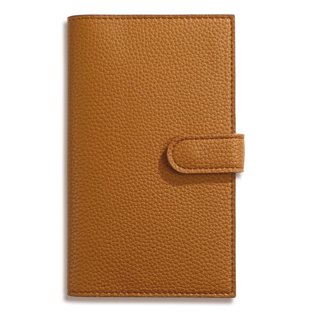 Leather Work Notepad - Caderno Portátil de Couro Litchi para