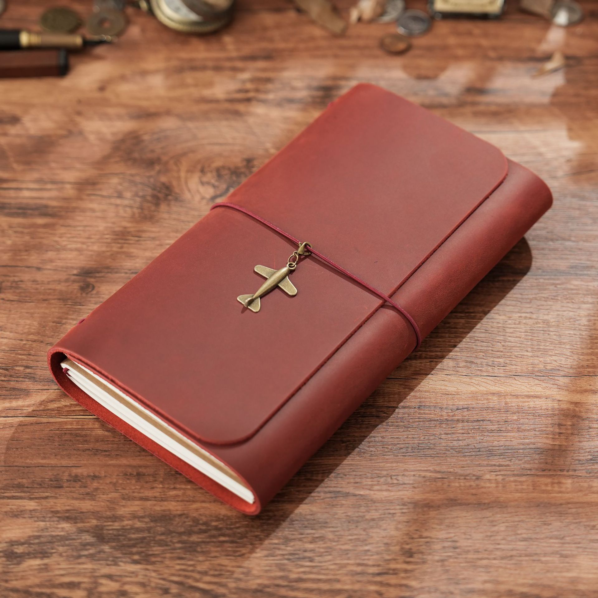 Leather Work Notepad - Novo Lançamento Caderno de Viagem Triplo