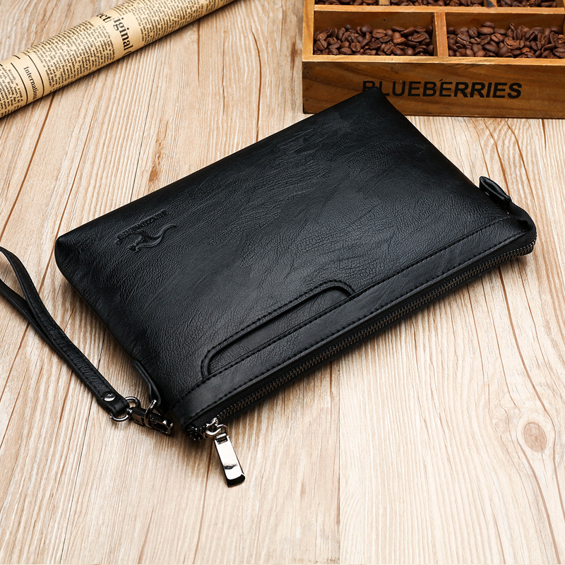 Leatherwork Rivets - Bolsa Clutch Empresarial de Alta Qualidade