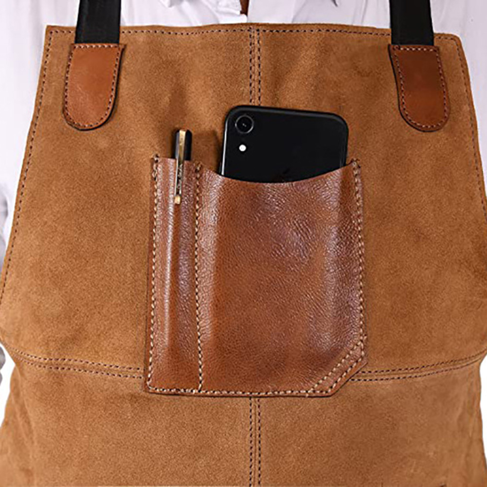 Leatherwork Apron - Avental de trabalho de veludo dupla