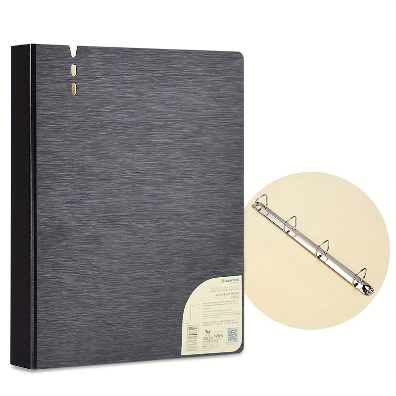 Leather Work Folder - Nova pasta perfurada 4 furos em