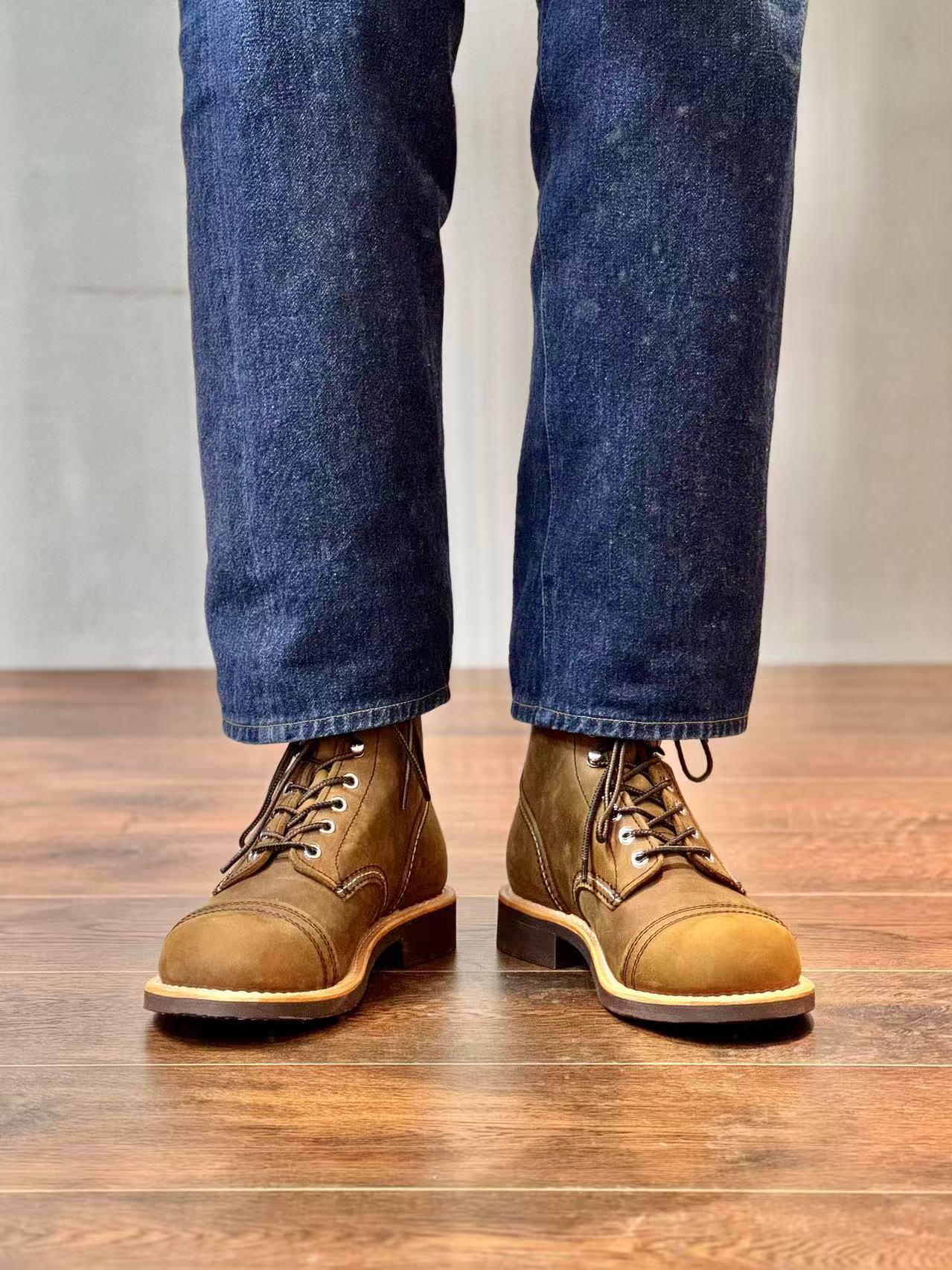 Leatherwork Boots - Botas Masculinas de Couro Genuíno Estilo