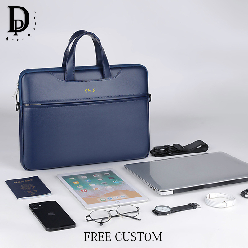 Leather Work Bag Mens - Pasta de negócios para homem couro