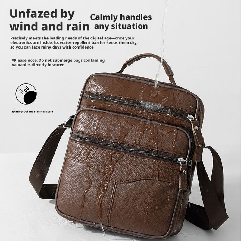 Bolsa Transversal Masculina de - Leather Work Bag Mens avaliação e preço