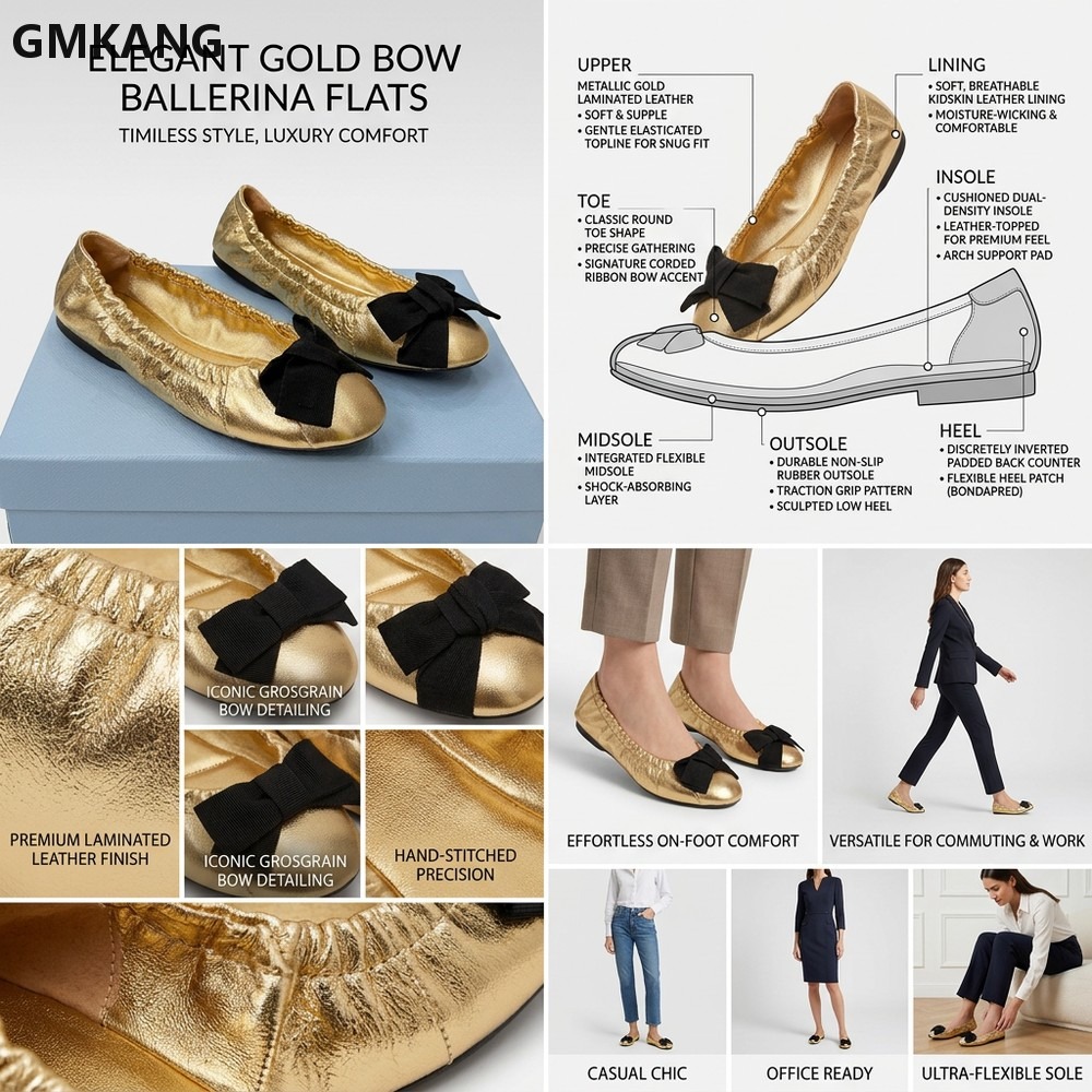 Sapatilhas Femininas de Couro  - Leather Work Flats Women avaliação e preço