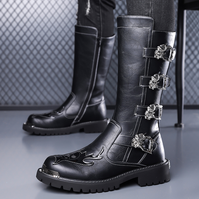 Botas Longas de Couro para Hom - Leatherwork Boots avaliação e preço