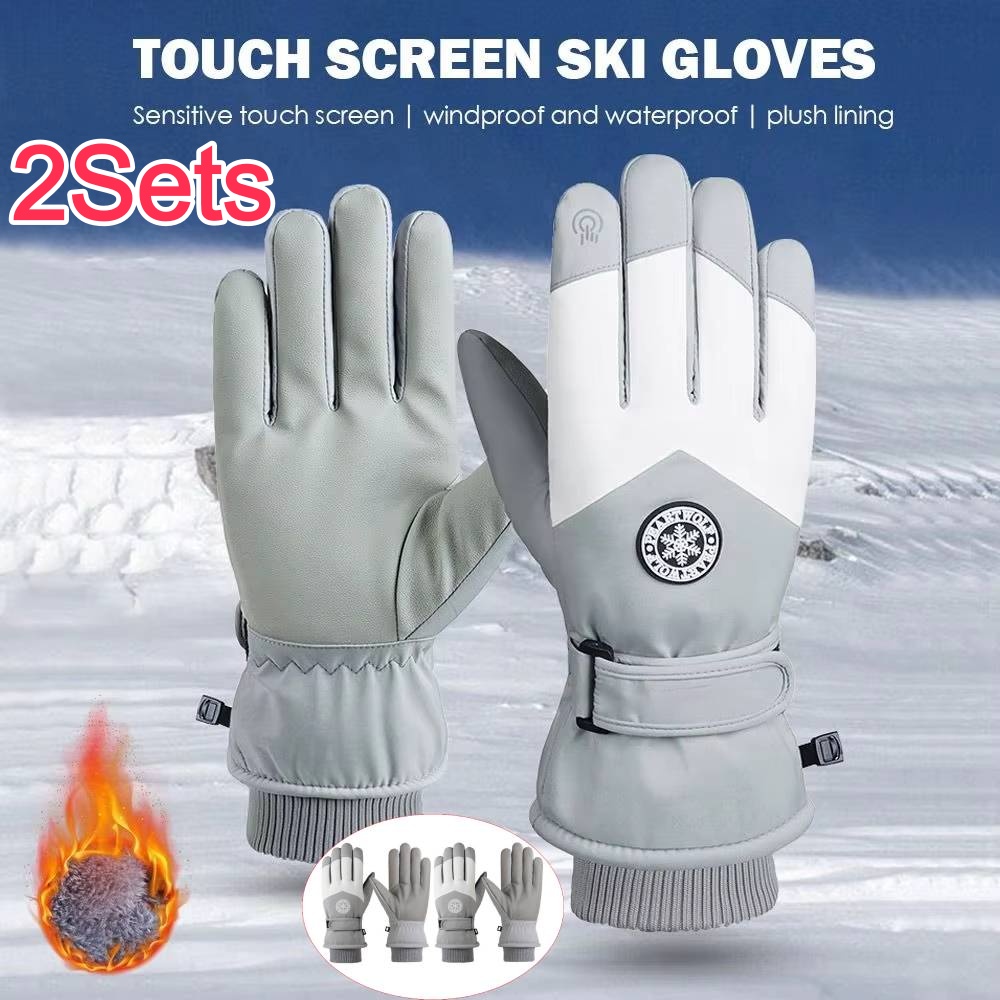 2 Pares de Luvas de Inverno Un - Leather Work Winter Gloves avaliação e preço