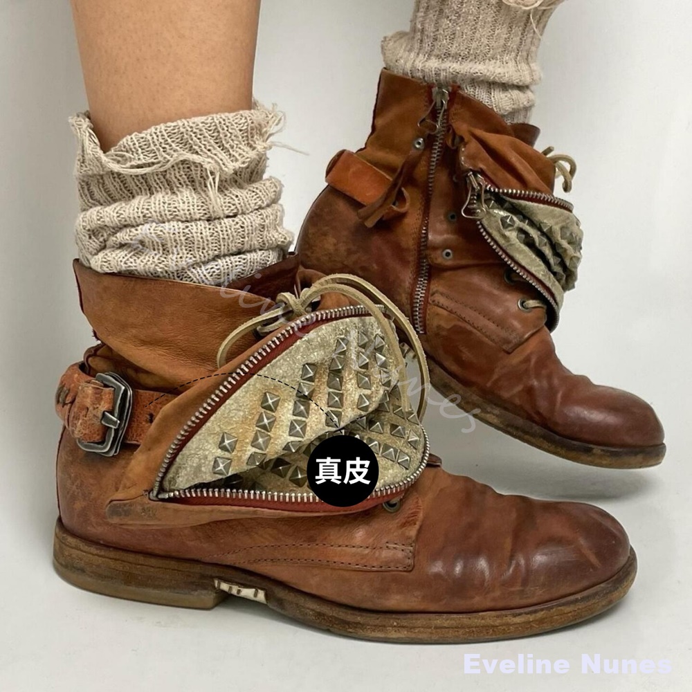 Botas de Trabalho Masculinas V - Leatherwork Rivets avaliação e preço