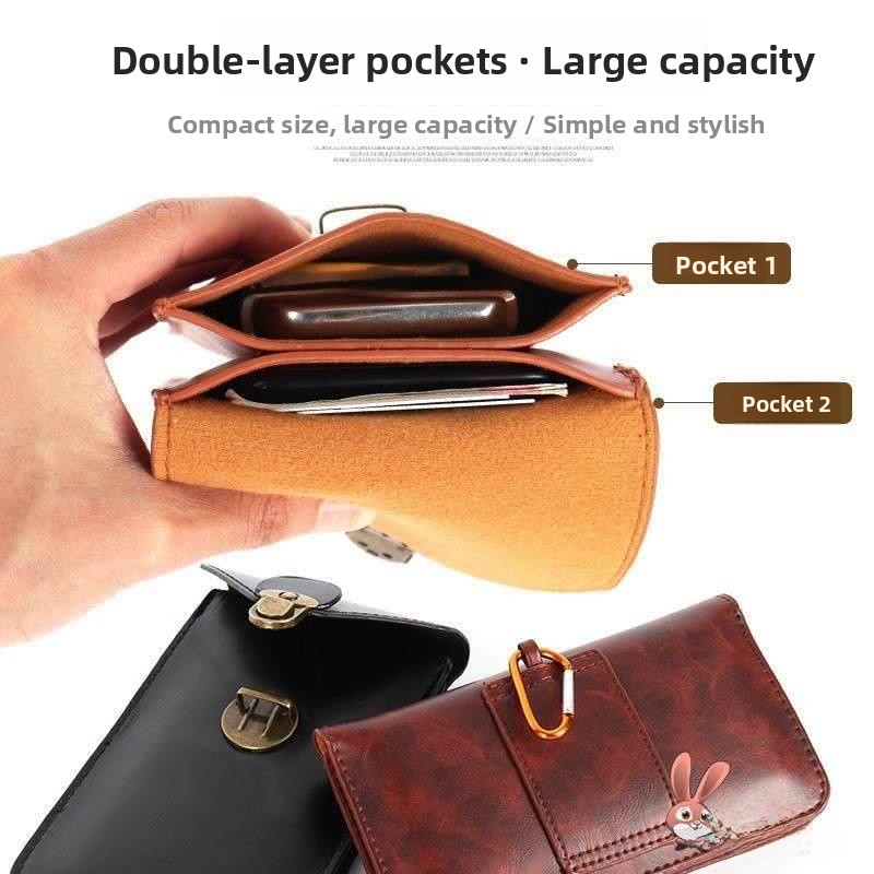 Nova Bolsa de Cintura Multifun - Leather Work Bag Mens avaliação e preço