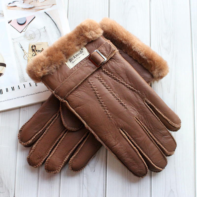 Luvas de pele de carneiro masc - Leather Work Winter Gloves avaliação e preço