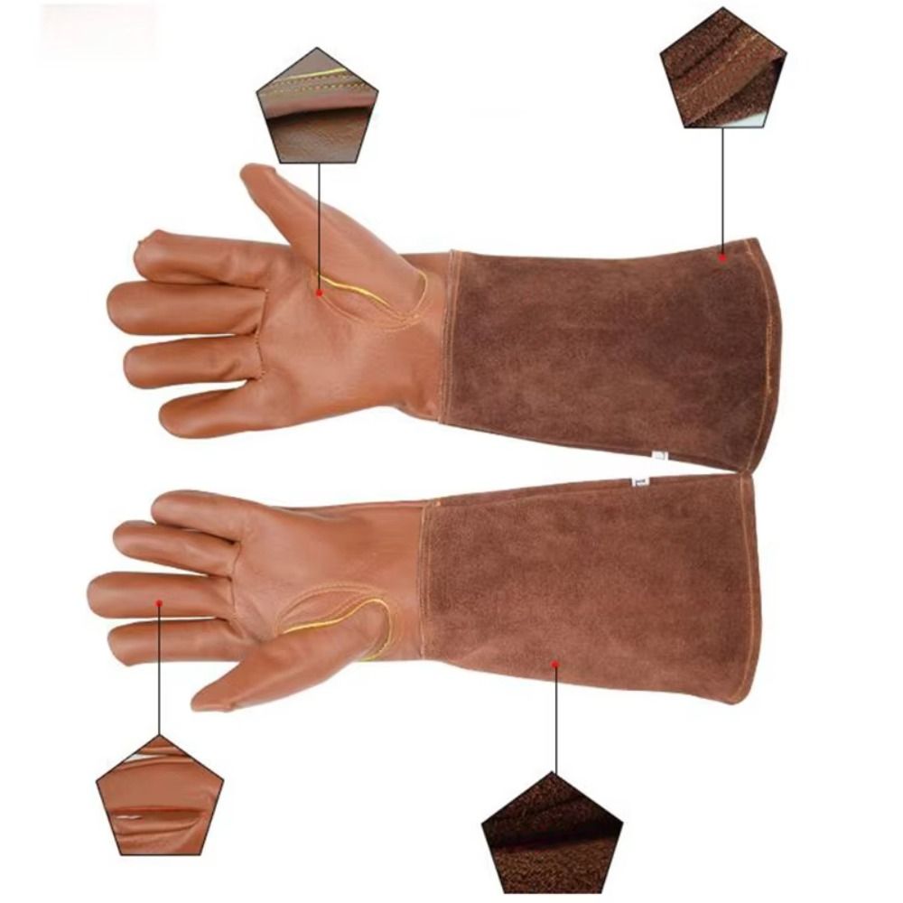 Manga longa luvas de jardinage - Leather Work Winter Gloves avaliação e preço