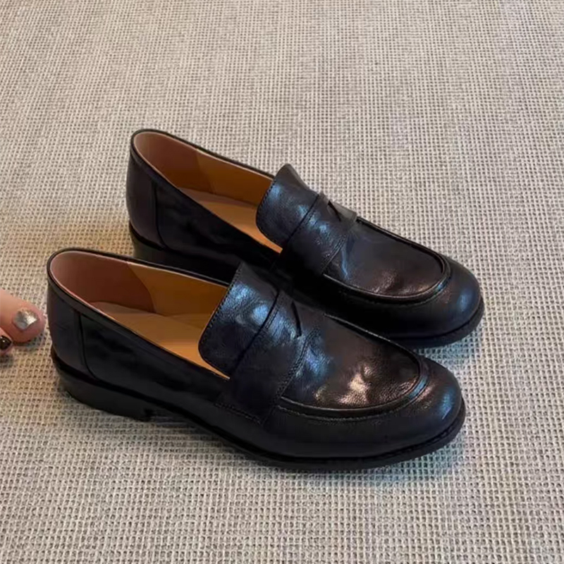 Sapatilhas Femininas, Mocassin - Leather Work Flats Women avaliação e preço