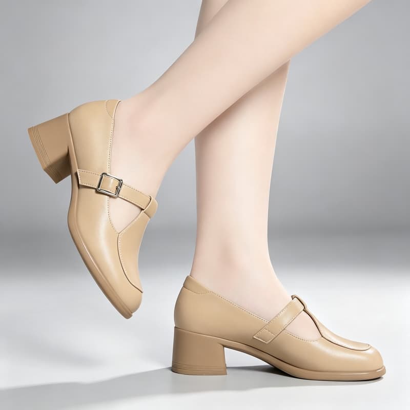 Sapatos de Couro Macio e Respi - Leather Work Flats Women avaliação e preço