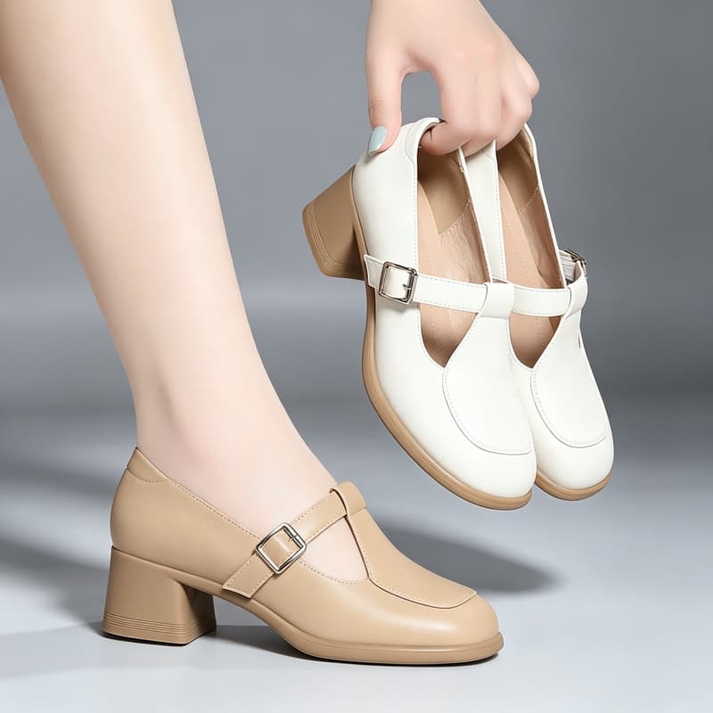 Sapatos de Couro Macio e Respi - Leather Work Flats Women avaliação e preço
