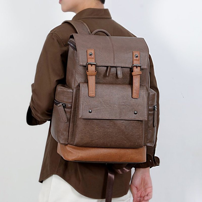 Nova Mochila de Couro Vintage  - Leather Work Bag Mens avaliação e preço