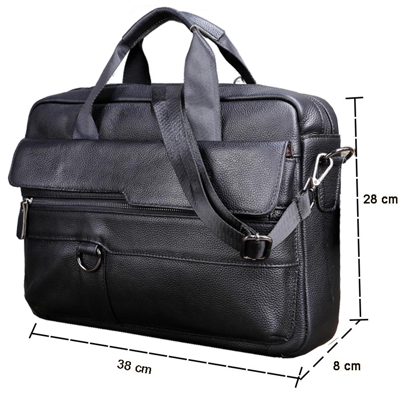 Grande bolsa de couro genuíno  - Leather Work Bag Mens avaliação e preço