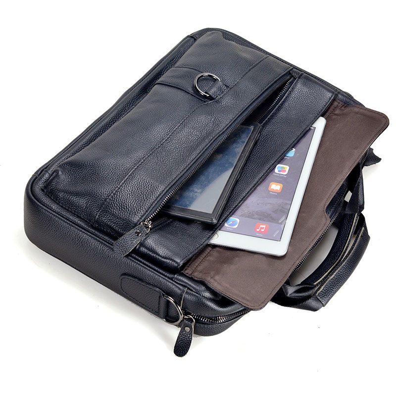 Grande bolsa de couro genuíno  - Leather Work Bag Mens avaliação e preço