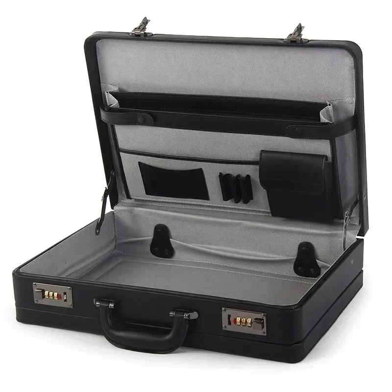Maleta Multifuncional Portátil - Leather Work Bag Mens avaliação e preço