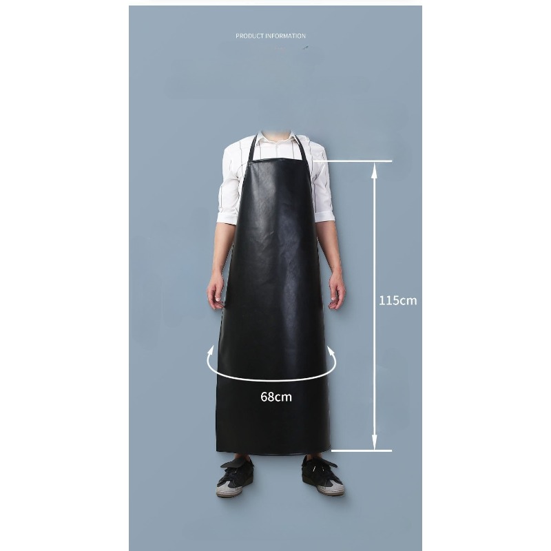 Avental de couro macio preto,  - Leatherwork Apron avaliação e preço