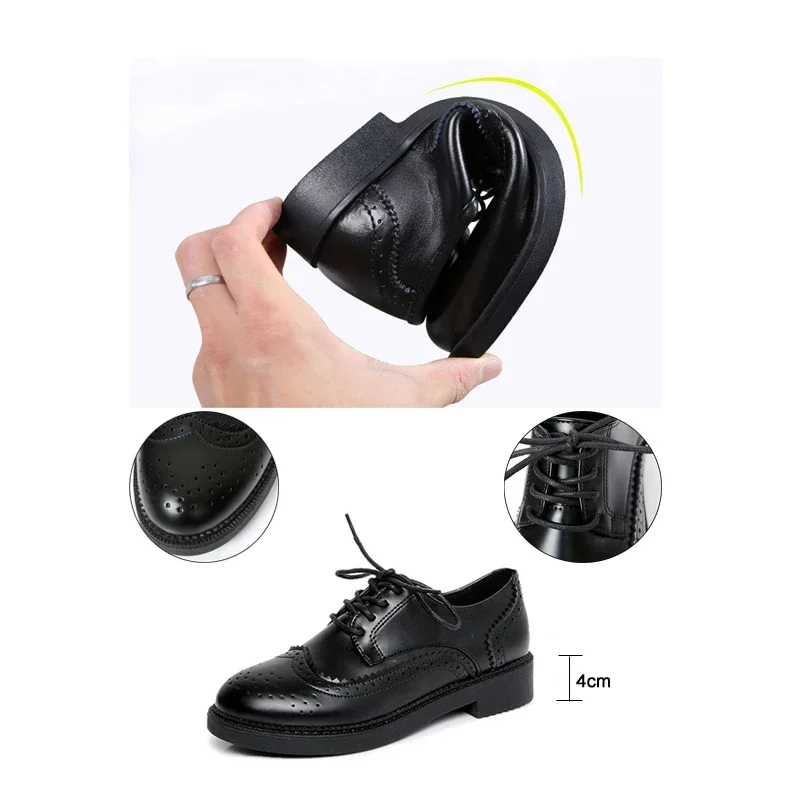 2025 outono feminino oxford ap - Leather Work Flats Women avaliação e preço