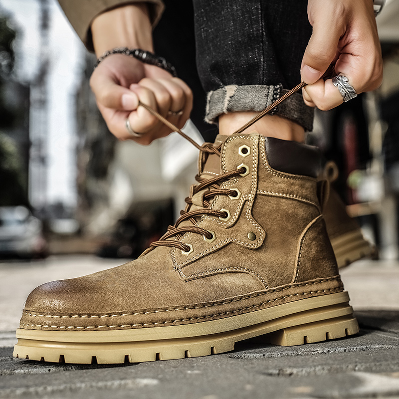 Botas de Plataforma Masculinas - Leatherwork Boots avaliação e preço