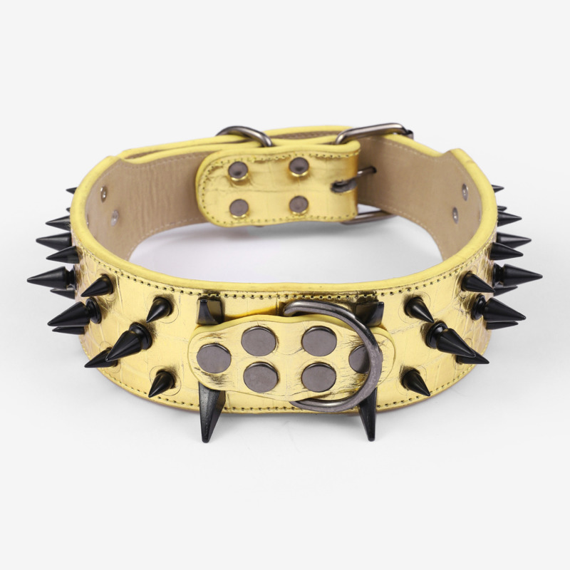 Coleira de Couro Ajustável par - Leatherwork Rivets avaliação e preço