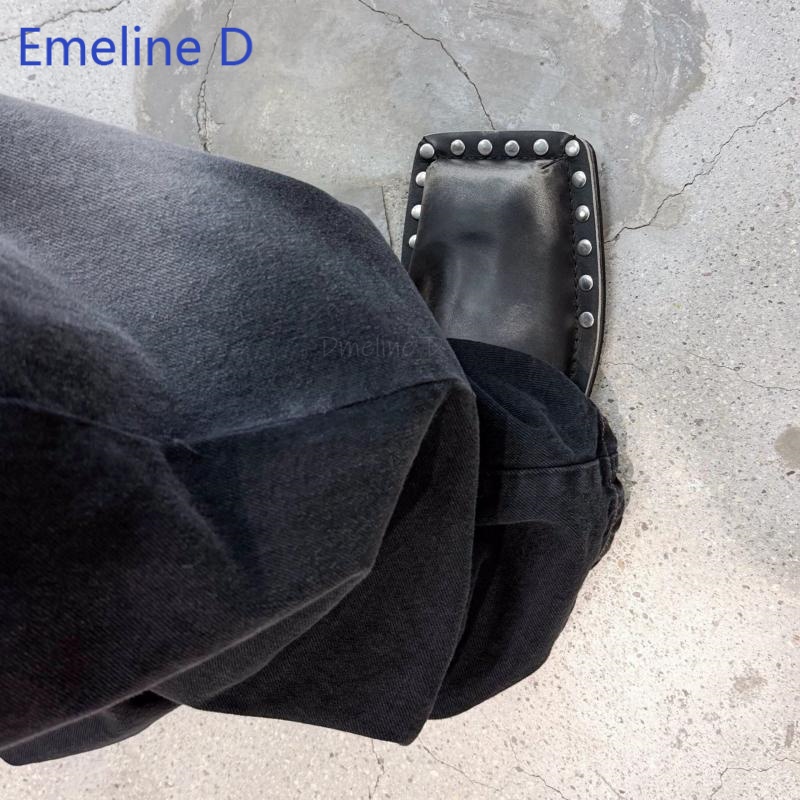 Sandálias Unissex de Bico Quad - Leatherwork Rivets avaliação e preço