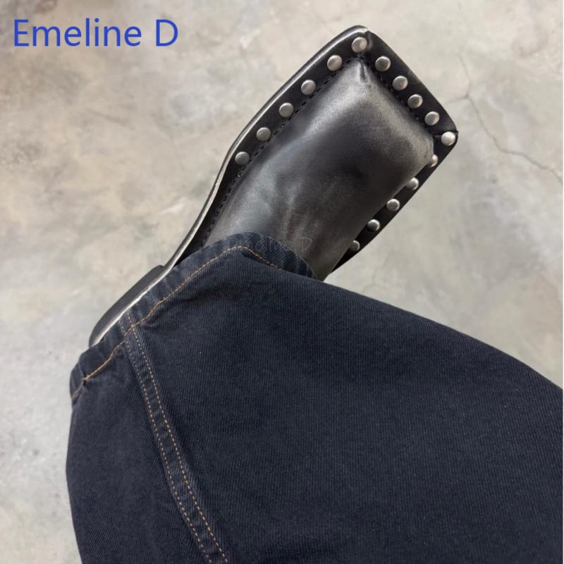 Sandálias Unissex de Bico Quad - Leatherwork Rivets avaliação e preço