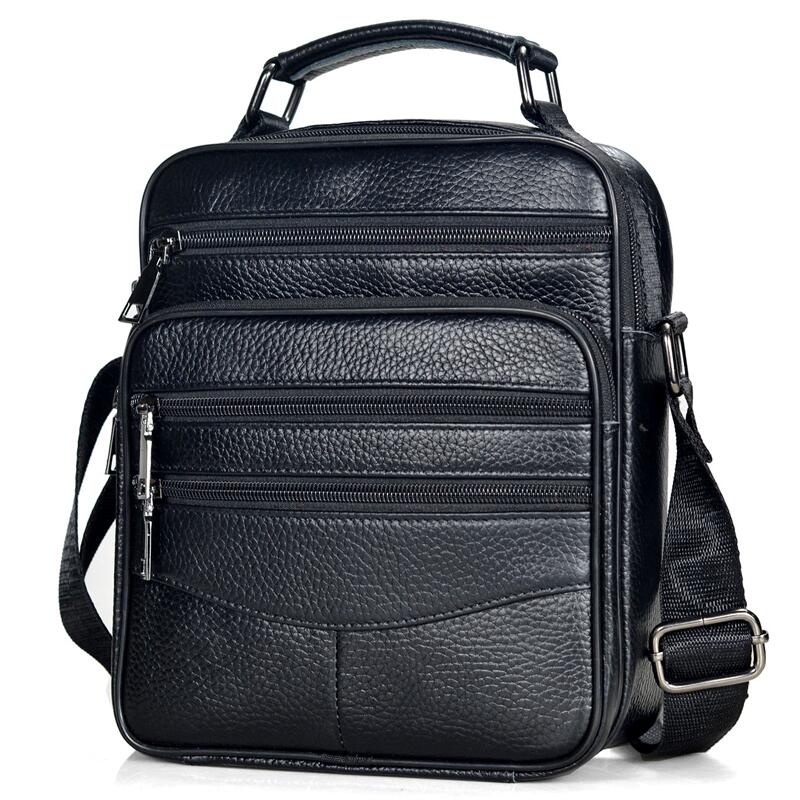 Homens bolsas de couro genuíno - Leather Work Bag Mens avaliação e preço