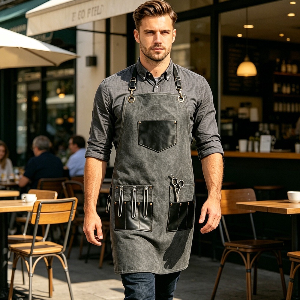 Avental de Lona Grossa com Múl - Leatherwork Apron avaliação e preço