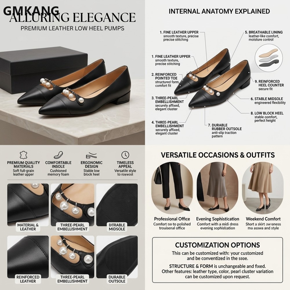 Sapatos femininos de couro com - Leather Work Flats Women avaliação e preço