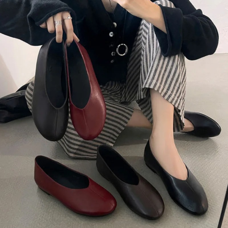 Nova Coleção Primavera 2026: S - Leather Work Flats Women avaliação e preço