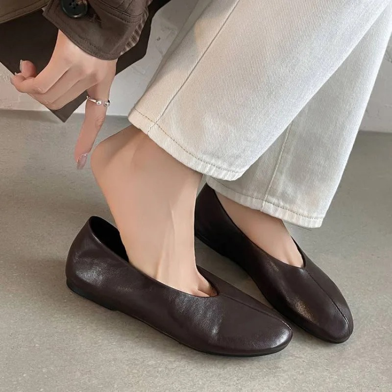 Nova Coleção Primavera 2026: S - Leather Work Flats Women avaliação e preço