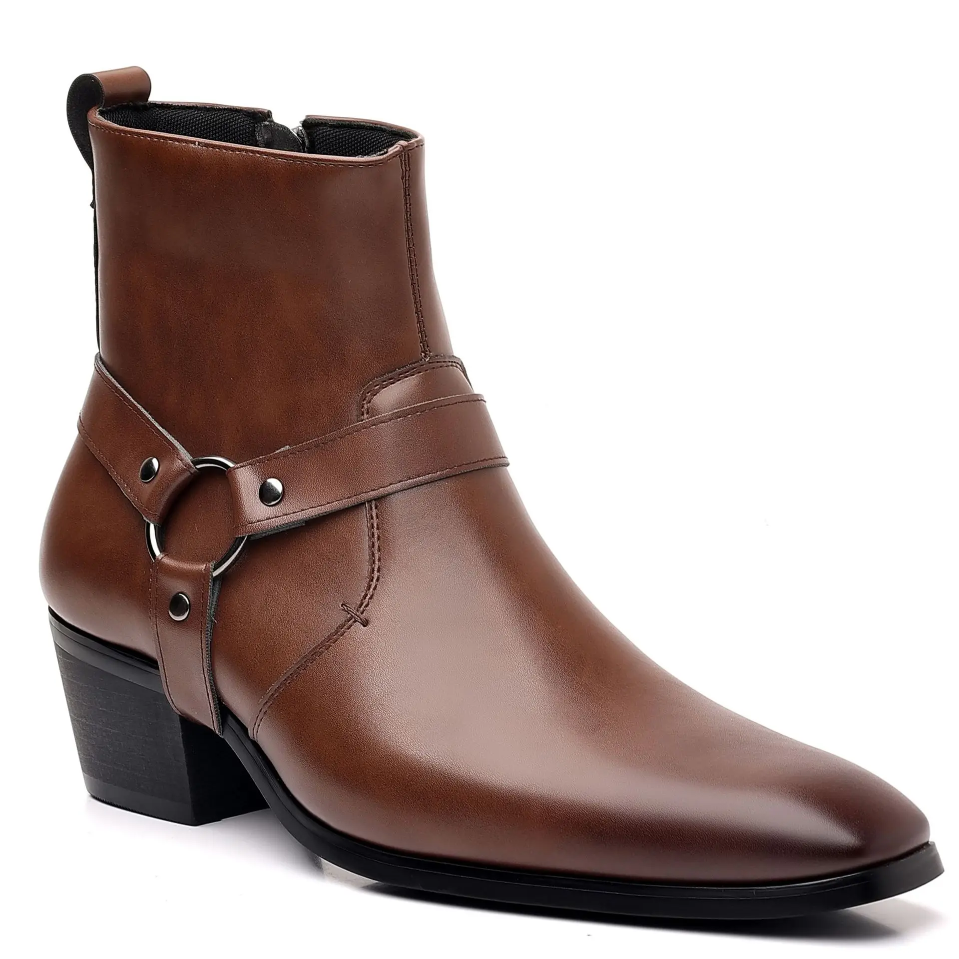 Clássico ocidental cowboy cava - Leatherwork Rivets avaliação e preço