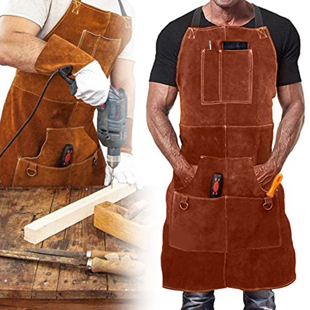 Avental de Couro Marrom para S - Leatherwork Workshop avaliação e preço