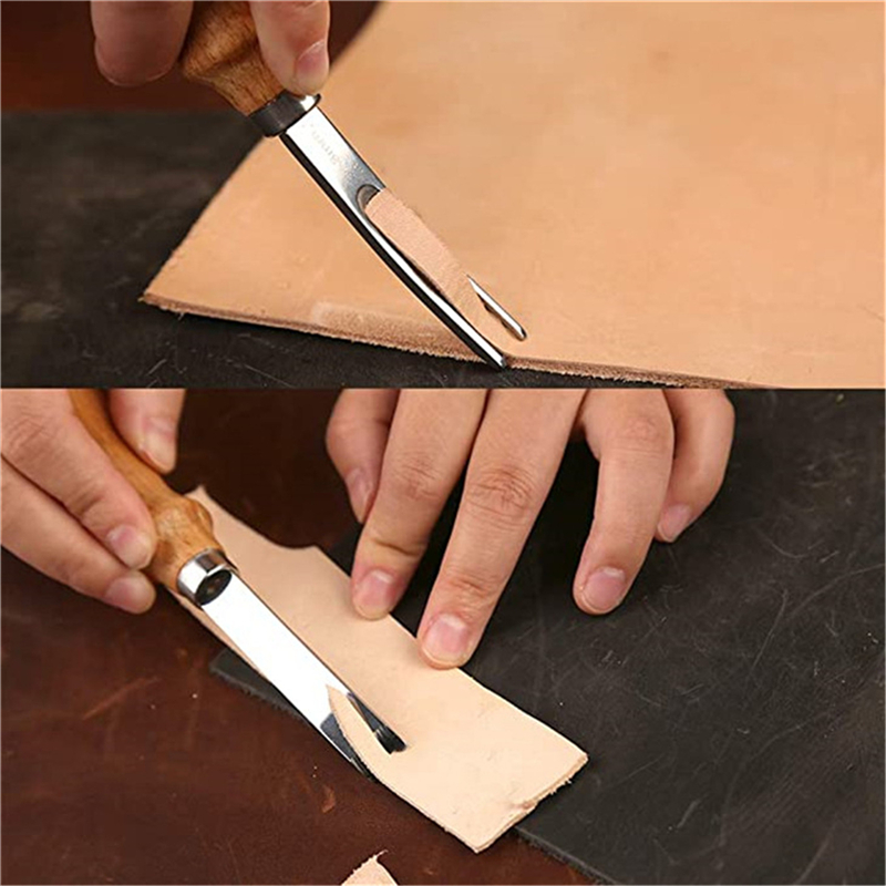 Prático couro artesanato borda - Leatherwork Knives avaliação e preço