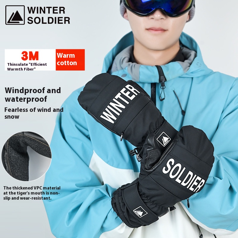 Luvas de esqui de inverno prot - Leather Work Winter Gloves avaliação e preço