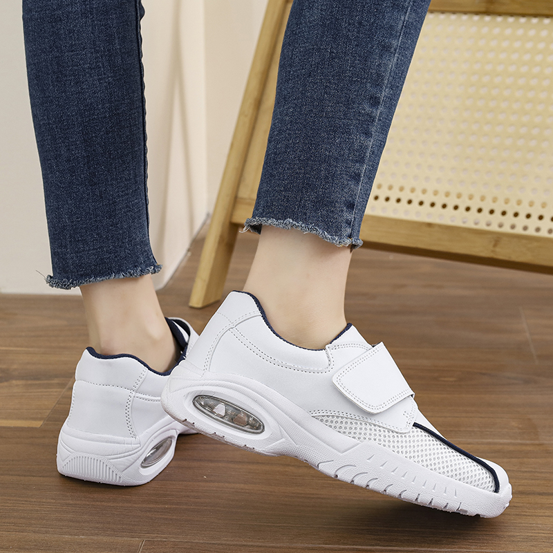 Profissional puro branco sapat - Leather Work Flats Women avaliação e preço