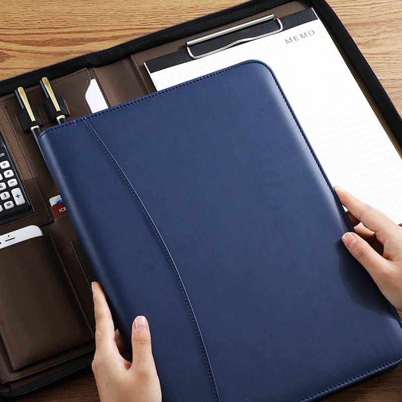Multifuncional a4/a5 couro do  - Leather Work Folder avaliação e preço