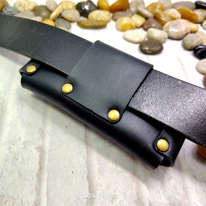 Horizontal Folding Faca Coldre - Leatherwork Knives avaliação e preço