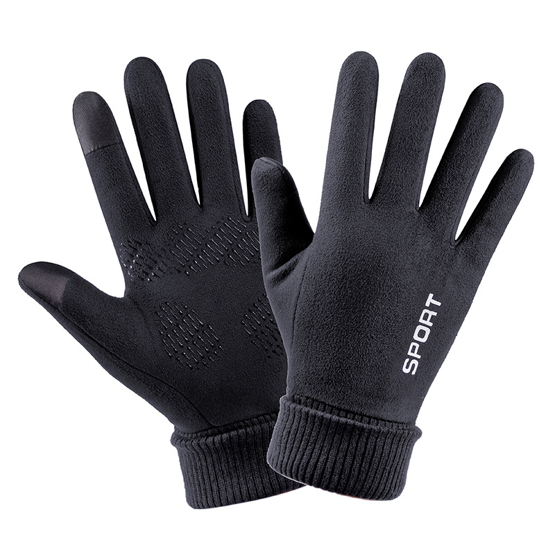 Homem inverno camurça couro de - Leather Work Winter Gloves avaliação e preço